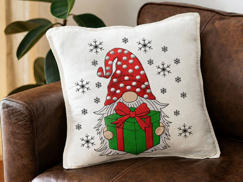 Christmas Gnome Embroidery Design, 4 sizes Embroidery/Applique DESIGNS DesignDestine 