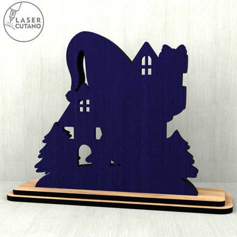 Christmas Gnome Figurines SVG Set of 3 – Laser Cut Wooden Holiday Decor for Glowforge & xTool SVG LaserCutano 