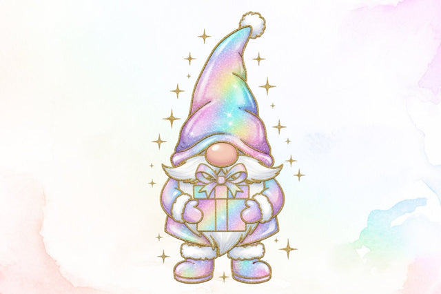 Christmas Gnome Gift Box PNG Sublimation designartist 
