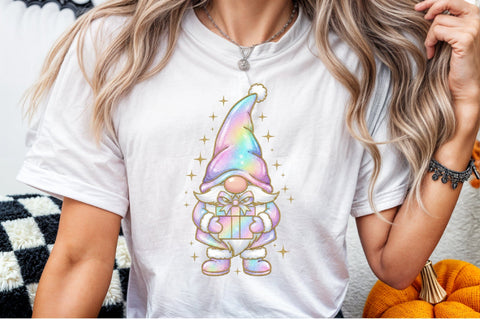 Christmas Gnome Gift Box PNG Sublimation designartist 