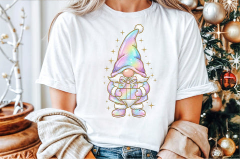 Christmas Gnome Gift Box PNG Sublimation designartist 