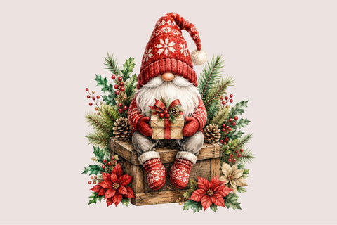 Christmas Gnome PNG Clipart Sublimation SVGArt 