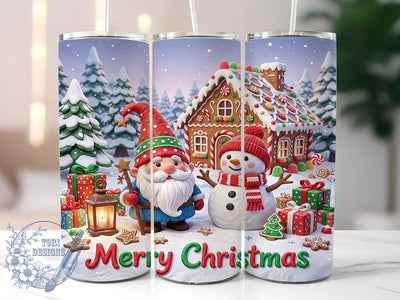 Christmas Gnome Snowman 20oz Tumbler, Gnome Snowman, Christmas Gnome, Snowman Tumbler, Gnome Tumbler Wrap, 20oz Tumbler Wrap, Christmas Snowman, Gnome Snowman PNG Sublimation ToriDesigns 