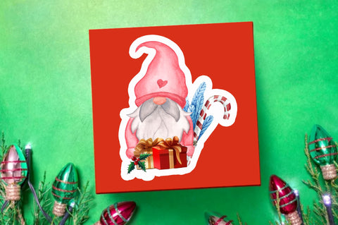 Christmas gnome Sticker Bundle Sublimation Regulrcrative 