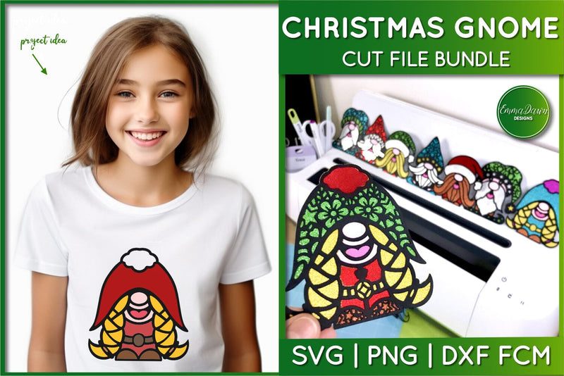 Christmas Gnome SVG Bundle | Cute Gnome SVG Cut File Bundle - So Fontsy