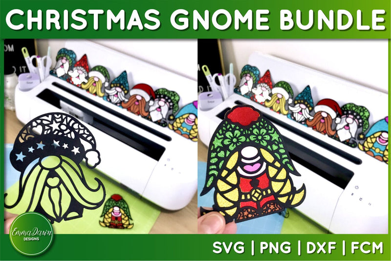 Christmas Gnome SVG Bundle | Cute Gnome SVG Cut File Bundle - So Fontsy