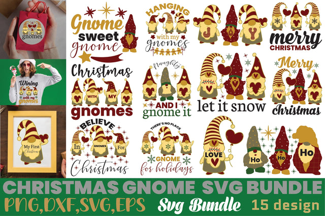 Christmas Gnome Svg Bundle SVG Angelina750 