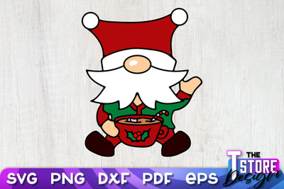 Christmas Gnome SVG | Christmas Ornament | Merry Christmas | SVG Files SVG The T Store Design 