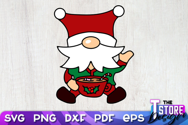 Christmas Gnome SVG | Christmas Ornament | Merry Christmas | SVG Files SVG The T Store Design 