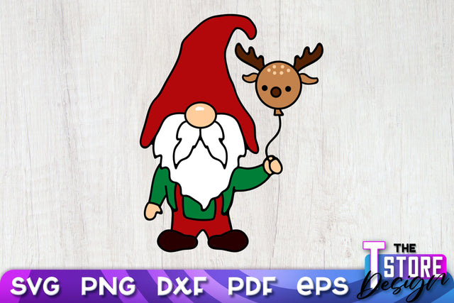 Christmas Gnome SVG | Christmas Ornament | Merry Christmas | SVG Files SVG The T Store Design 
