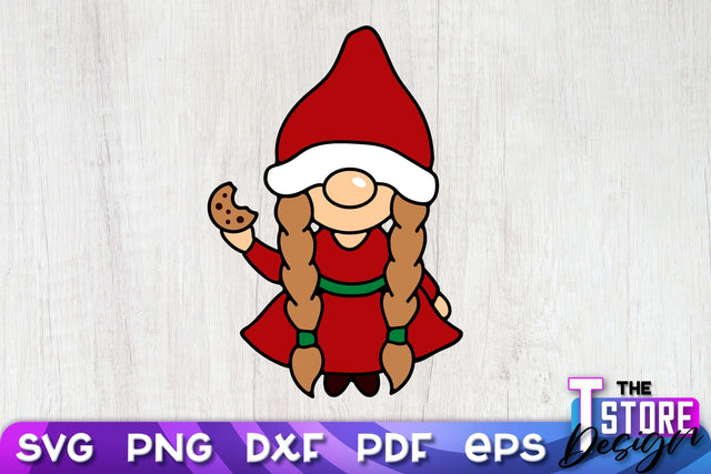 Christmas Gnome SVG | Christmas Ornament | Merry Christmas | SVG Files SVG The T Store Design 