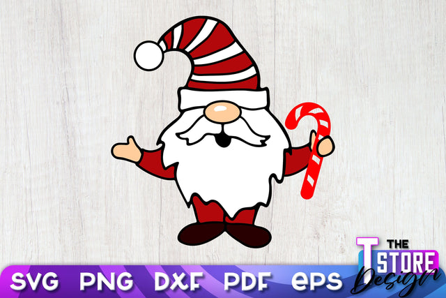 Christmas Gnome SVG | Christmas Ornament | Merry Christmas | SVG Files SVG The T Store Design 