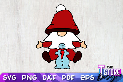 Christmas Gnome SVG | Christmas Ornament | Merry Christmas | SVG Files SVG The T Store Design 