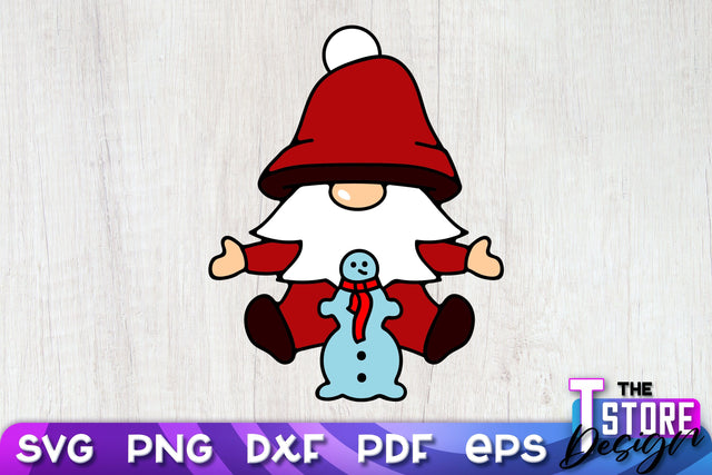 Christmas Gnome SVG | Christmas Ornament | Merry Christmas | SVG Files SVG The T Store Design 