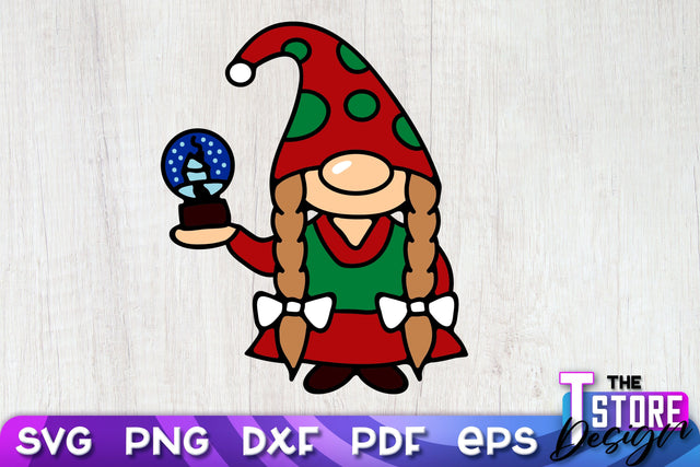 Christmas Gnome SVG | Christmas Ornament | Merry Christmas | SVG Files SVG The T Store Design 