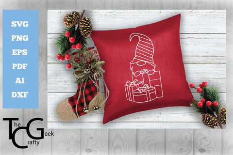Christmas Gnome SVG Set SVG The Crafty Geek 
