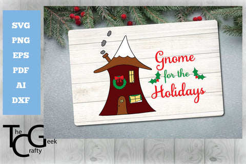 Christmas Gnome SVG Set SVG The Crafty Geek 