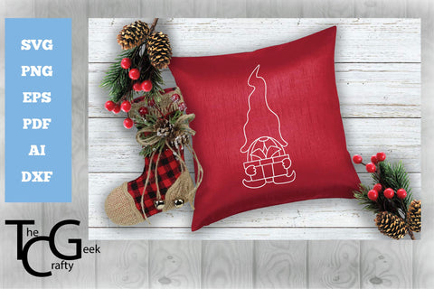 Christmas Gnome SVG Set SVG The Crafty Geek 