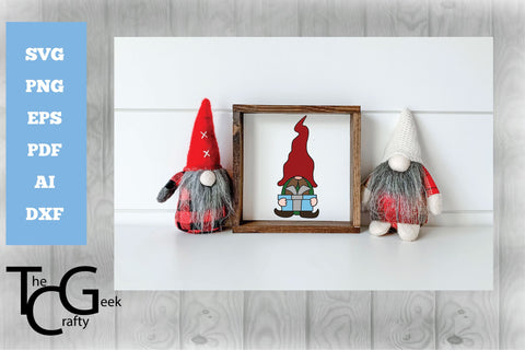 Christmas Gnome SVG Set SVG The Crafty Geek 