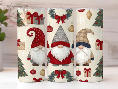 Christmas Gnome Trio 20oz Tumbler, Christmas Gnome Trio, Gnome Trio Tumbler, Gnome Tumbler Wrap, 20oz Tumbler Wrap, Christmas Tumbler, Gnome Trio PNG, Christmas Gnome PNG Sublimation Lara' s Designs 