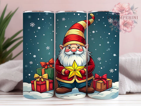 Christmas Gnome Tumbler, 20 Oz Tumbler, Sublimation Design, Gnome Christmas Decor, Holiday Drinkware, PNG Download, Winter Gnome Design Sublimation Li Zamperini 