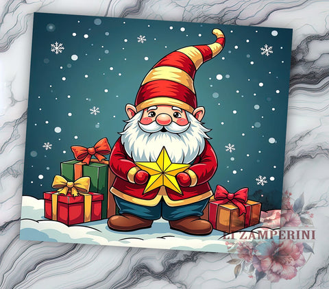Christmas Gnome Tumbler, 20 Oz Tumbler, Sublimation Design, Gnome Christmas Decor, Holiday Drinkware, PNG Download, Winter Gnome Design Sublimation Li Zamperini 