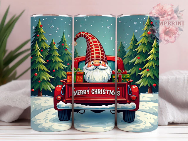 Christmas Gnome Tumbler, Merry Christmas Gift, Sublimation Wrap, Holiday Drinkware, 20oz Tumbler, Gnome Decor, Festive Holiday Sublimation Li Zamperini 