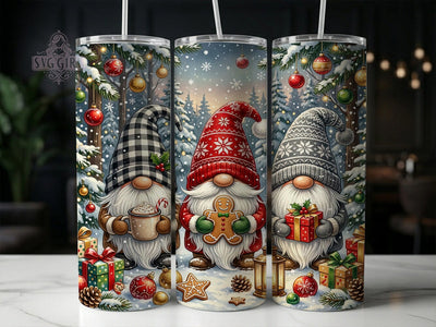 Christmas Gnomes 20oz Tumbler, Christmas Gnomes, Gnome Tumbler, Christmas Gnome, Gnome Tumbler Wrap, 20oz Tumbler Wrap, Christmas Tumbler, Gnome Wrap PNG Sublimation SvggirlplusArt 