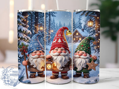 Christmas Gnomes 20oz Tumbler, Christmas Gnomes, Gnome Tumbler, Christmas Gnome, Gnome Tumbler Wrap, 20oz Tumbler Wrap, Christmas Tumbler, Gnome Wrap PNG Sublimation ToriDesigns 