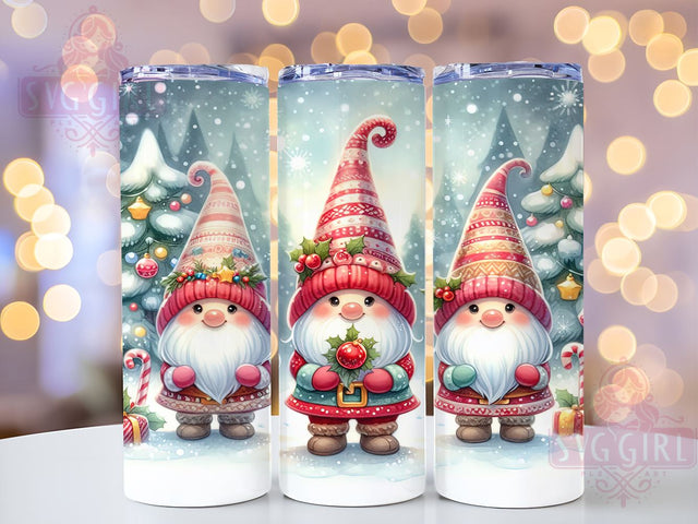 Christmas Gnomes, 20oz Tumbler, Holiday PNG, Gnome Design, Festive Decor, Tumbler Wrap, Xmas Gift, Sublimation Art Sublimation SvggirlplusArt 