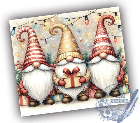 Christmas Gnomes, 20oz Tumbler, Holiday Sublimation, Cute Gnome Design, Winter Drinkware, Festive Tumblers, Seasonal Decor, Gnome Gifts Sublimation ToriDesigns 