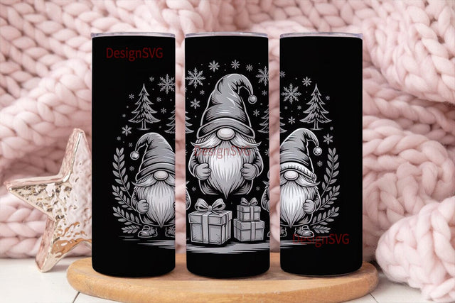 Christmas Gnomes 20oz Tumbler Wrap Sublimation DesignSVG 