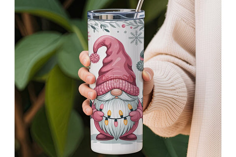 Christmas Gnomes 20oz Tumbler Wrap Sublimation DesignSVG 