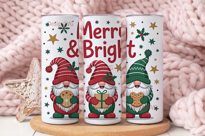 Christmas Gnomes 20oz Tumbler Wrap Sublimation DesignSVG 