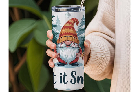 Christmas Gnomes 20oz Tumbler Wrap Sublimation DesignSVG 