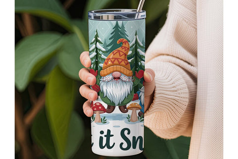 Christmas Gnomes 20oz Tumbler Wrap Sublimation DesignSVG 