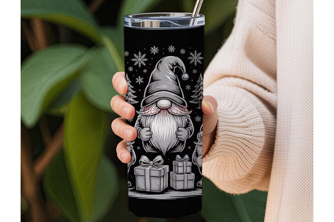 Christmas Gnomes 20oz Tumbler Wrap Sublimation DesignSVG 
