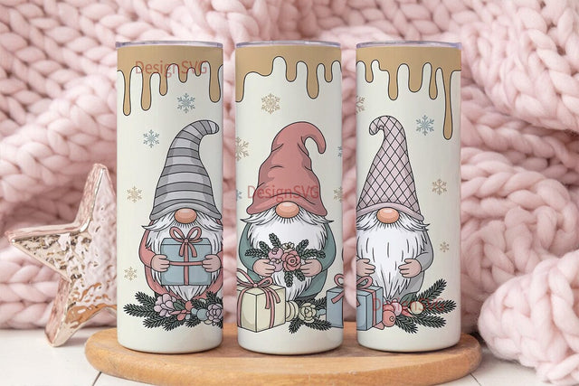 Christmas Gnomes 20oz Tumbler Wrap Sublimation DesignSVG 