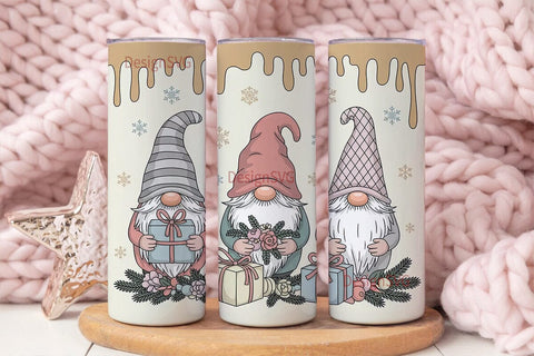 Christmas Gnomes 20oz Tumbler Wrap Sublimation DesignSVG 