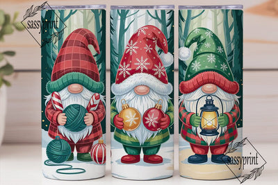 Christmas Gnomes 20oz Tumbler Wrap Sublimation sassyprint 