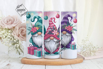 Christmas Gnomes 20oz Tumbler Wrap Sublimation sassyprint 