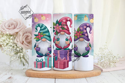 Christmas Gnomes 20oz Tumbler Wrap Sublimation sassyprint 