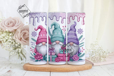 Christmas Gnomes 20oz Tumbler Wrap Sublimation sassyprint 