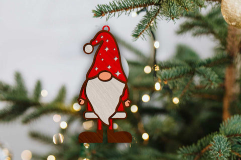Christmas Gnomes Bundle, Multilayer Templates, Laser Cut Files SVG LaserCutano 