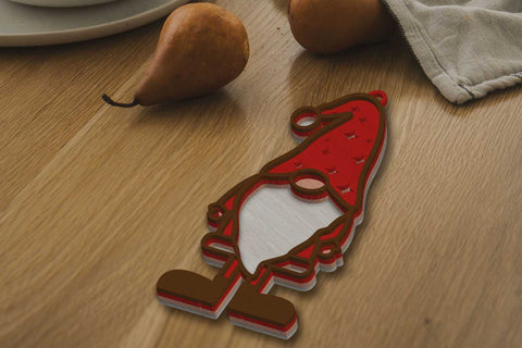 Christmas Gnomes Bundle, Multilayer Templates, Laser Cut Files SVG LaserCutano 