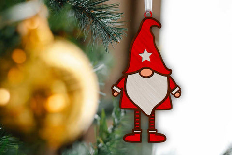Christmas Gnomes Bundle, Multilayer Templates, Laser Cut Files SVG LaserCutano 