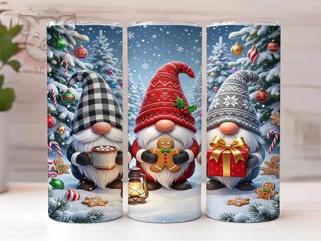 Christmas Gnomes Gingerbread 20oz Tumbler, Christmas Gnomes, Gingerbread Gnome, Gnome Gingerbread, Gingerbread Tumbler, Christmas Gnome, Gnome Tumbler Wrap, 20oz Tumbler Wrap Sublimation Lara' s Designs 