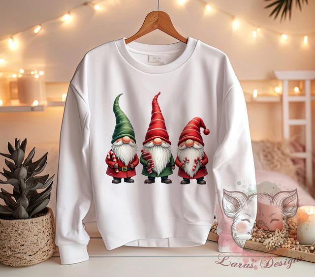Christmas Gnomes, Gnome PNG, Sublimation Design, Holiday Decor, Digital Download, Christmas Clipart, Cute Gnomes, Winter Art Sublimation Lara' s Designs 