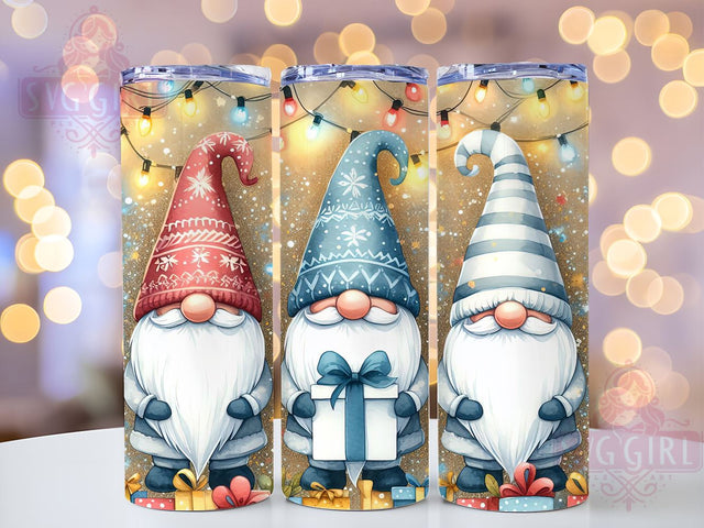 Christmas Gnomes, Holiday Tumbler Design, 20oz PNG File, Winter Sublimation Art, Cute Gnome Graphics, Festive Decor, Seasonal Tumbler, Gnome Lover Gift Sublimation SvggirlplusArt 