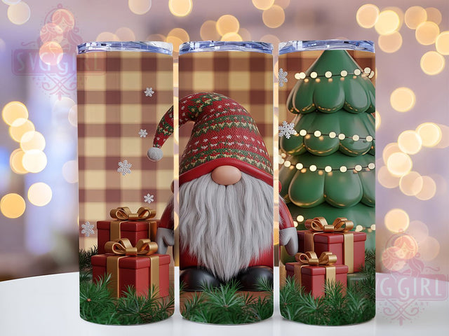 Christmas Gnomes Holiday Tumbler, Winter Holiday Sublimation Design, Festive Gnome Art, 20oz Holiday Tumbler, Whimsical Christmas Mug, Cute Gnome Cup, Cozy Winter Wrap Sublimation SvggirlplusArt 